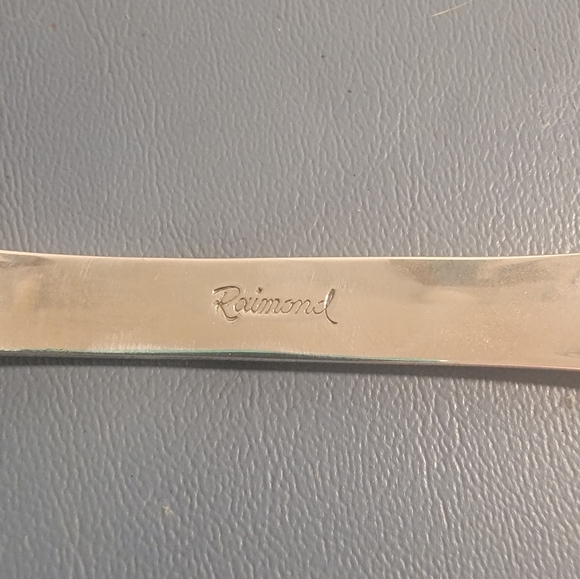 Vintage Raimond ITALY Silverplate Server Tomato Pancake Cranberry flatware - Picture 3 of 5